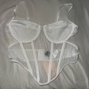 White Corset Top. Has not been worn at all.